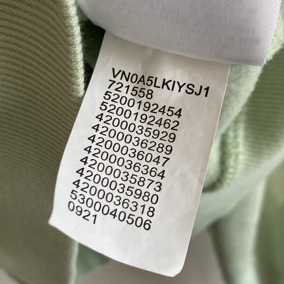 Vans Mint Tie Dye Water Wash Crewneck Cropped Sweatshirt Large - Picture 11 of 14